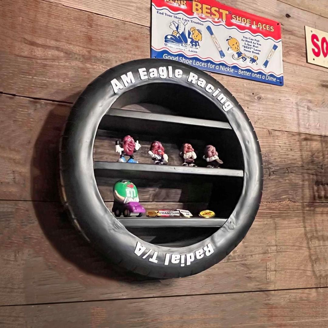 カーシェルフ タイヤシェルフ 棚 アメリカン雑貨 　飾り棚