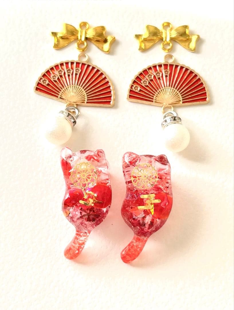 じゃれねこ『1月☆11 和柄×九尾狐×レッド』