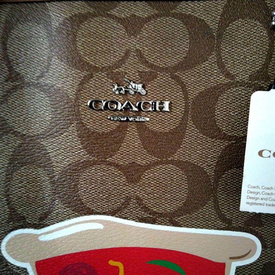 コーチ バッグ COACH ピザ シグネチャー トートバッグ 57614
