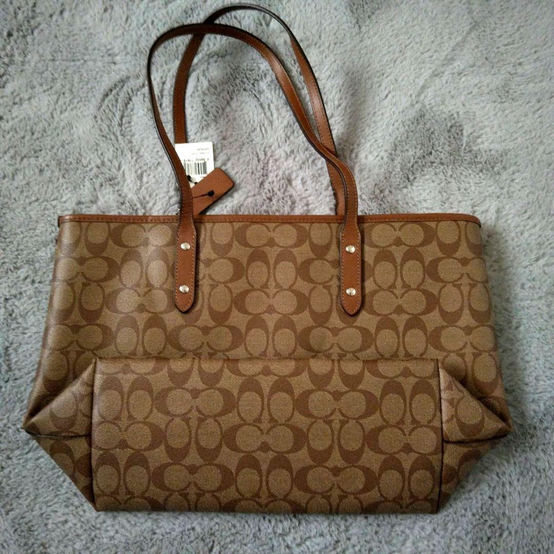 コーチ バッグ COACH ピザ シグネチャー トートバッグ 57614