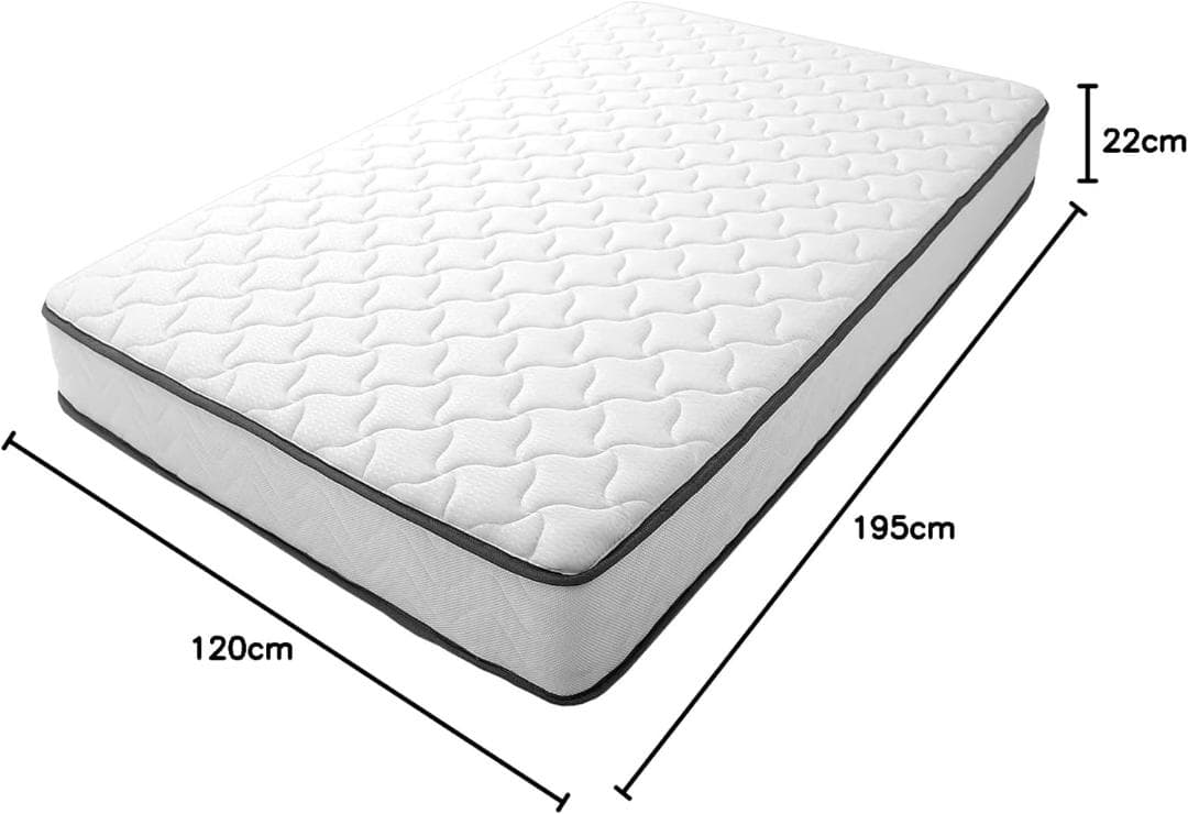 タンスのゲン マットレス セミダブル 極厚22cm ホワイト (99113)