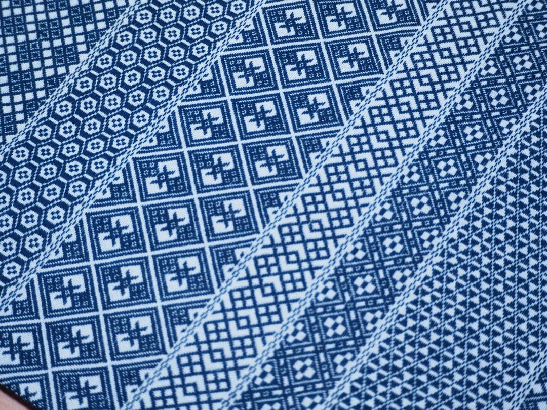 ハンドメイド　こぎん刺し　刺繍　kogin カバー　クロス