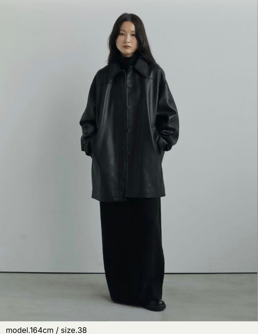 【新品未使用】アンヌークanuke Ecoleather Over Jacket