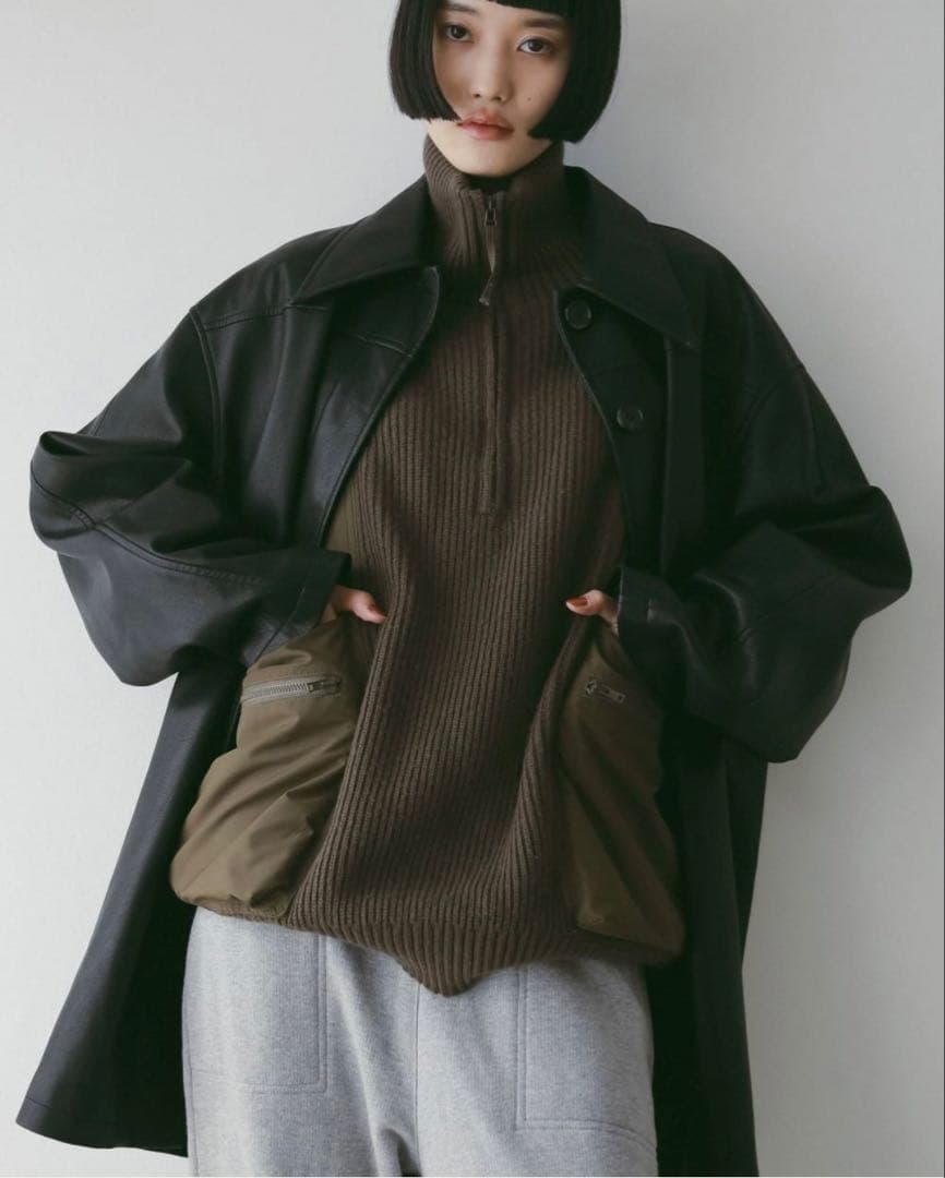 【新品未使用】アンヌークanuke Ecoleather Over Jacket