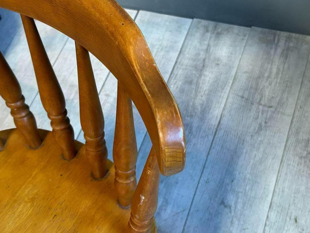 ②　飛騨産業　キツツキマーク　ウィンザーチェア　スポークチェア　SZ