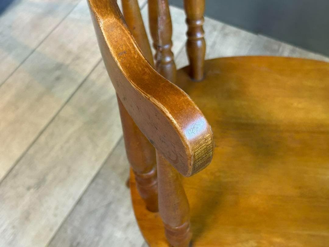 ②　飛騨産業　キツツキマーク　ウィンザーチェア　スポークチェア　SZ