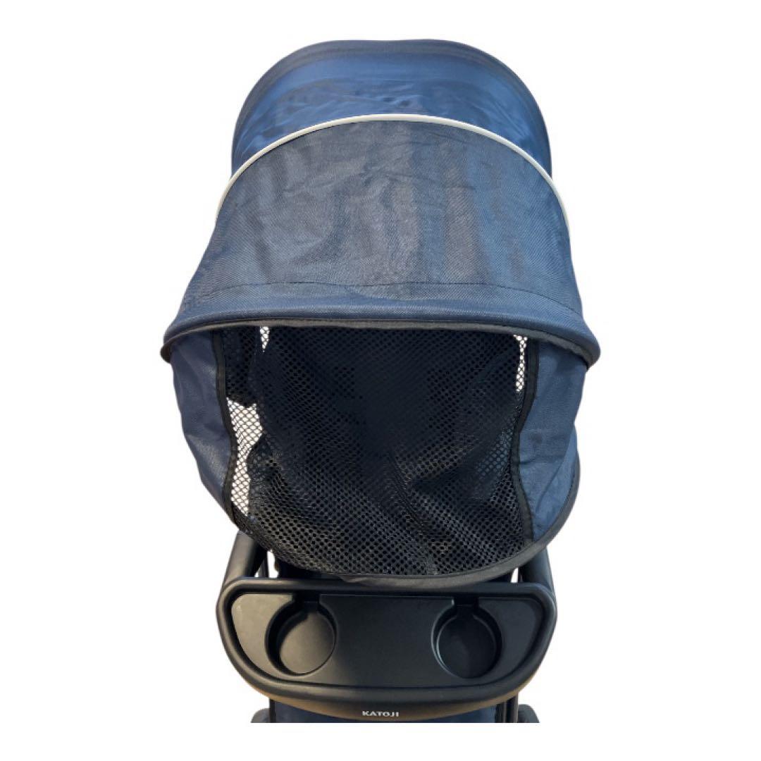 カトージ　2人でゴー スリム 2人乗り 人気ベビーカー ネイビー