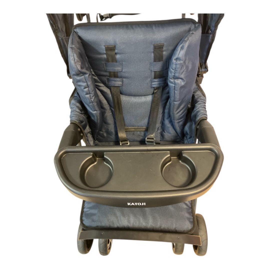 カトージ　2人でゴー スリム 2人乗り 人気ベビーカー ネイビー