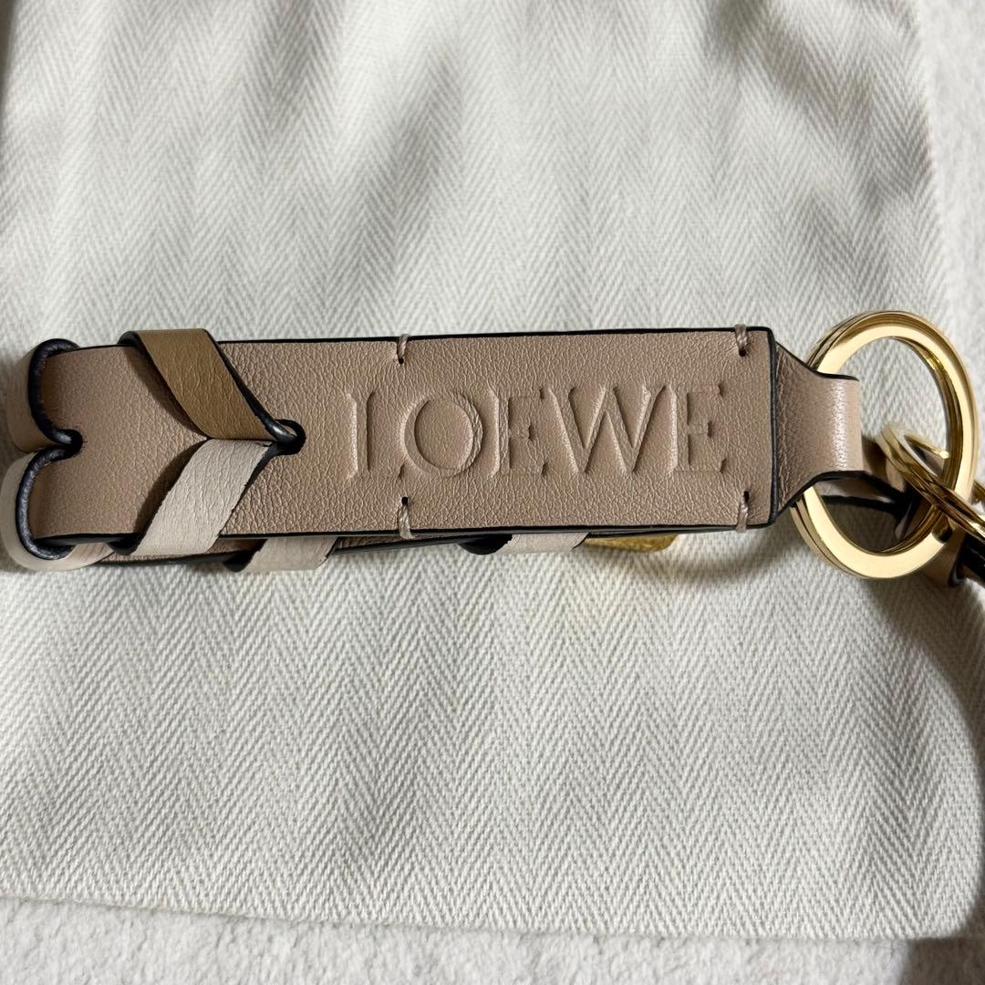 【希少】LOEWE ブレイデッド ストラップ キーリング(カーフ)