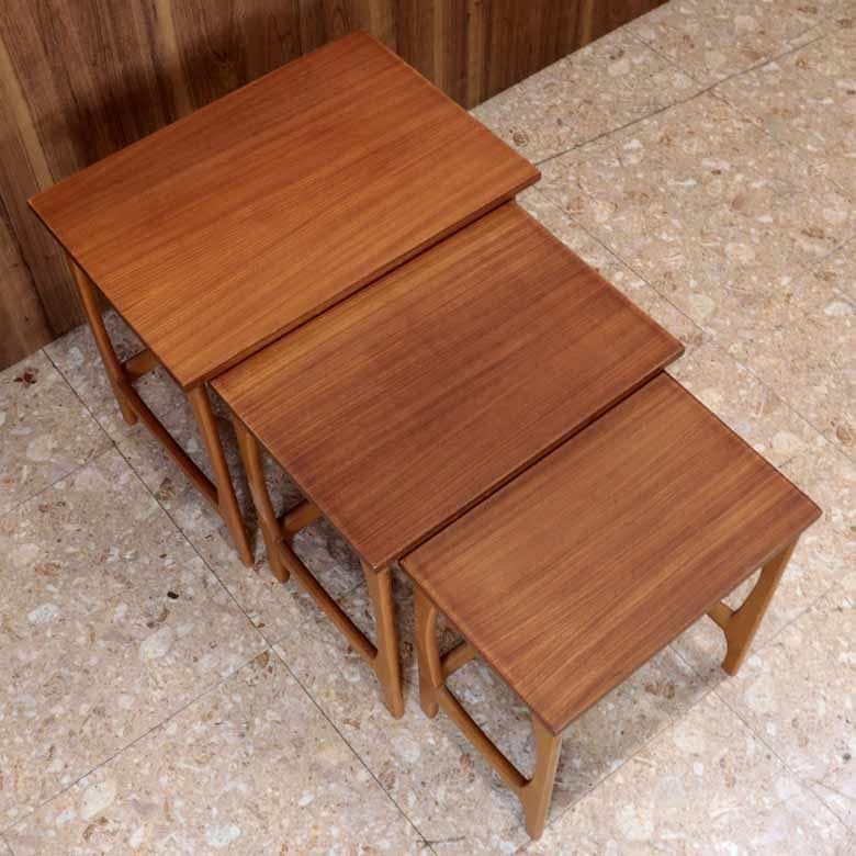 ネストテーブル 3Pセット チーク ヴィンテージ イギリス ミッドセンチュリー