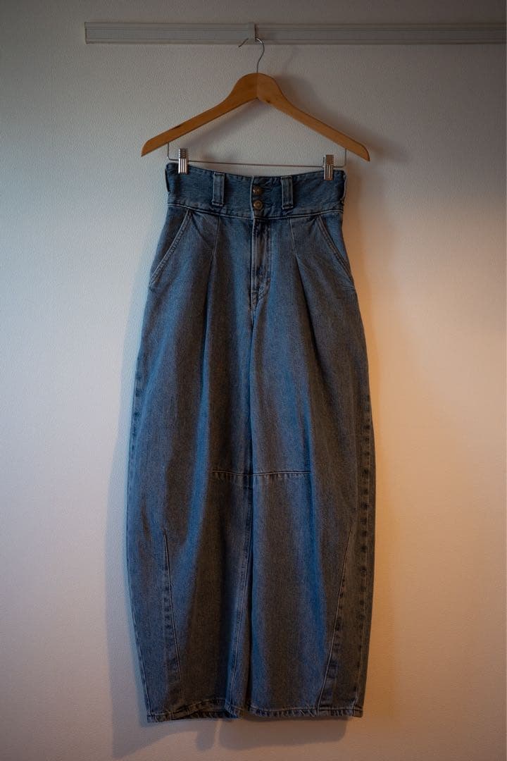 SOMETHING TLEB BALLOON DENIM /カーブデニムパンツ