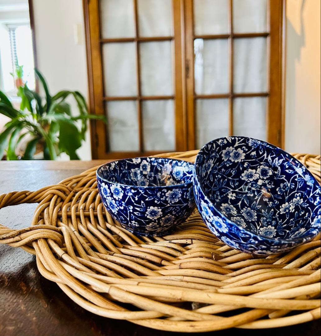 BURLEIGH CALICO/シュガーボウル S /バーレイ ブルーキャリコ