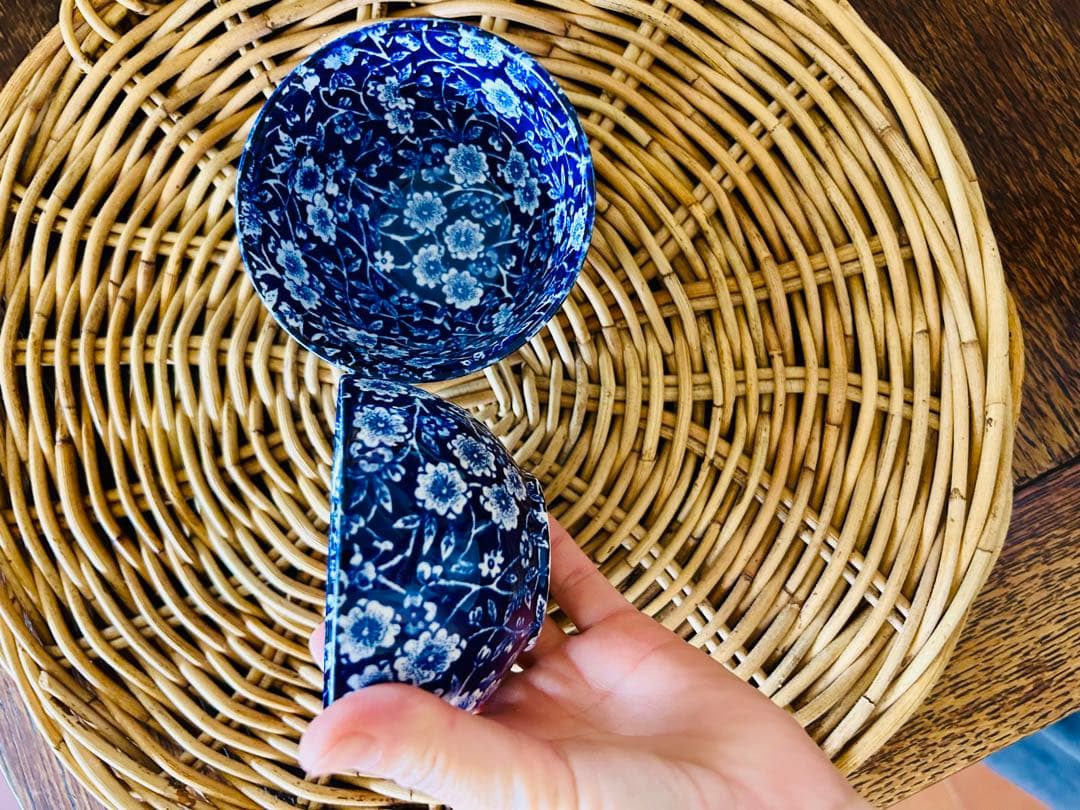 BURLEIGH CALICO/シュガーボウル S /バーレイ ブルーキャリコ