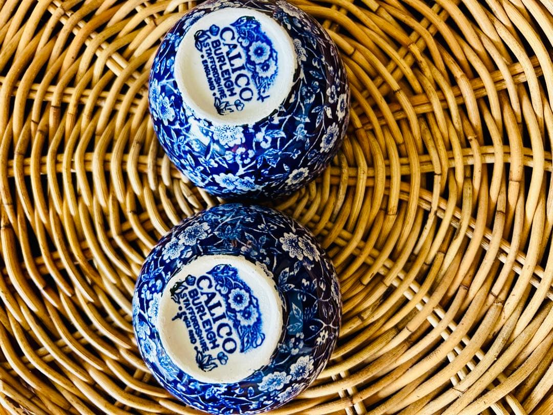 BURLEIGH CALICO/シュガーボウル S /バーレイ ブルーキャリコ