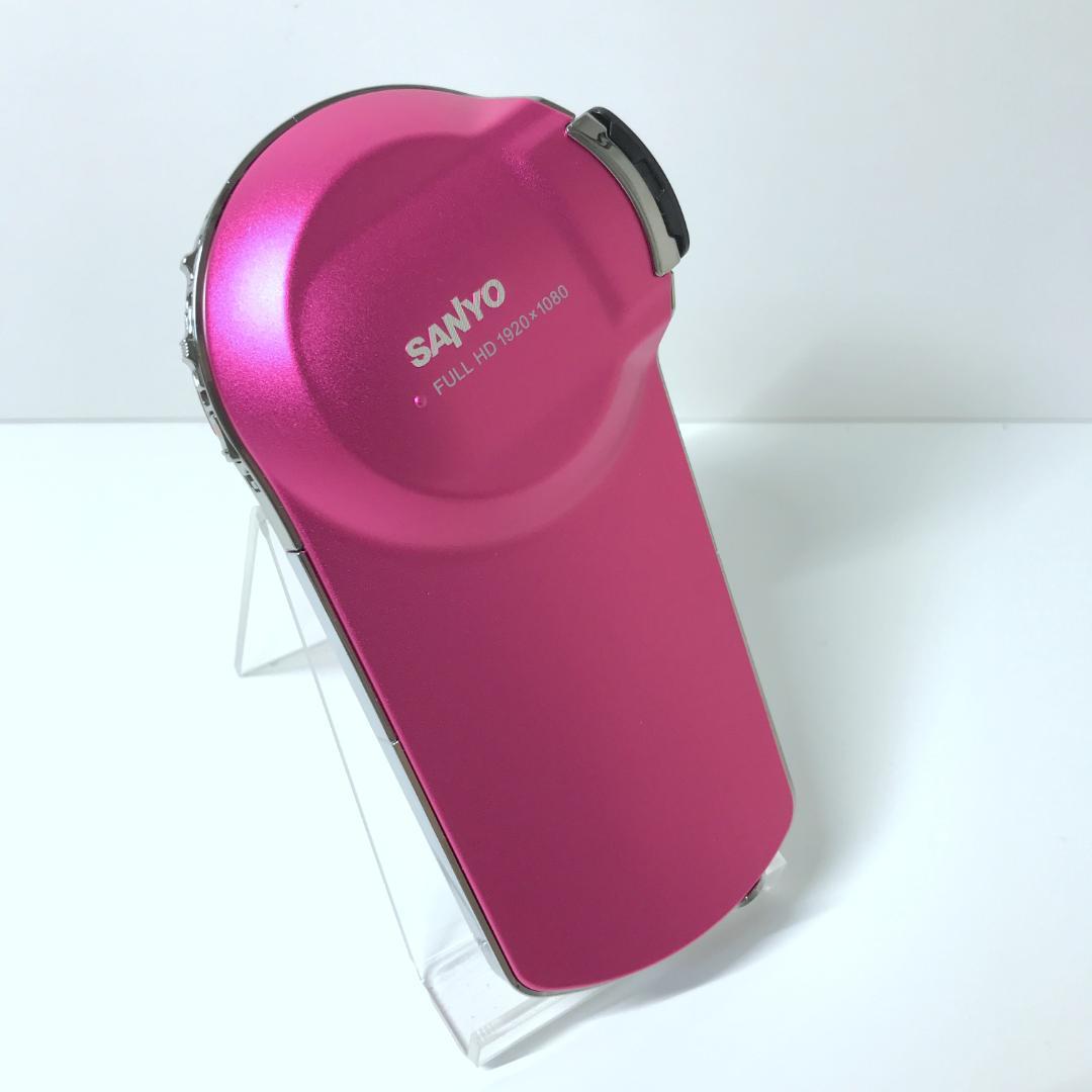 【未使用】SANYO Xacti ザクティ DMX-CS1 ピンク ビデオカメラ
