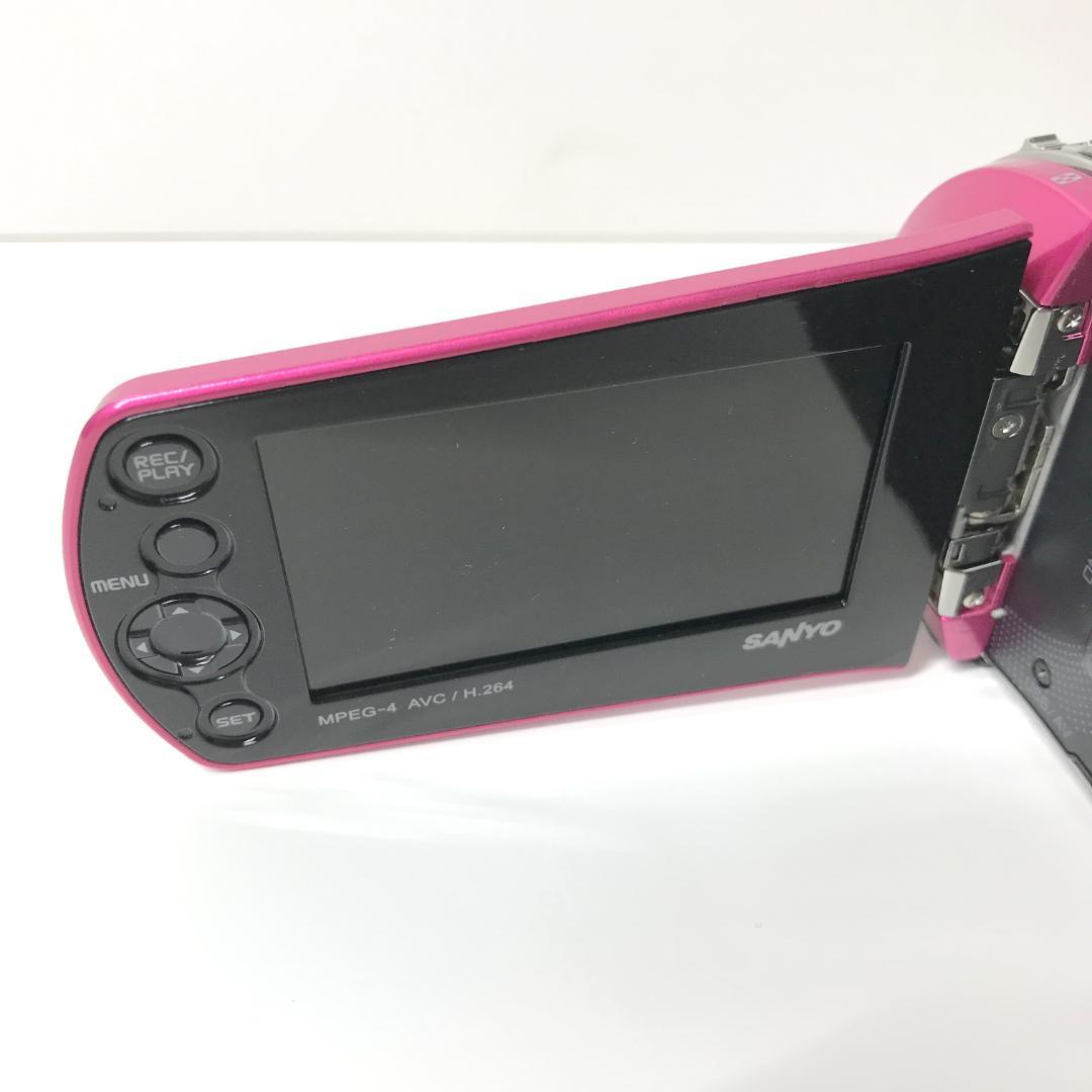 【未使用】SANYO Xacti ザクティ DMX-CS1 ピンク ビデオカメラ