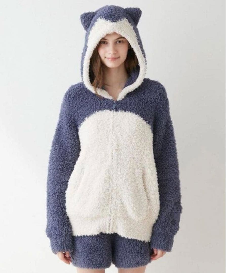 【ポケモンスリープ】カビゴンパーカ&ショートパンツセット【ジェラピケ】