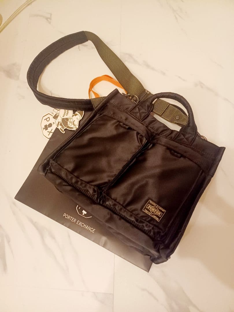 美品！発売即完売モデル！PORTER /PX TANKERブラックトートバック