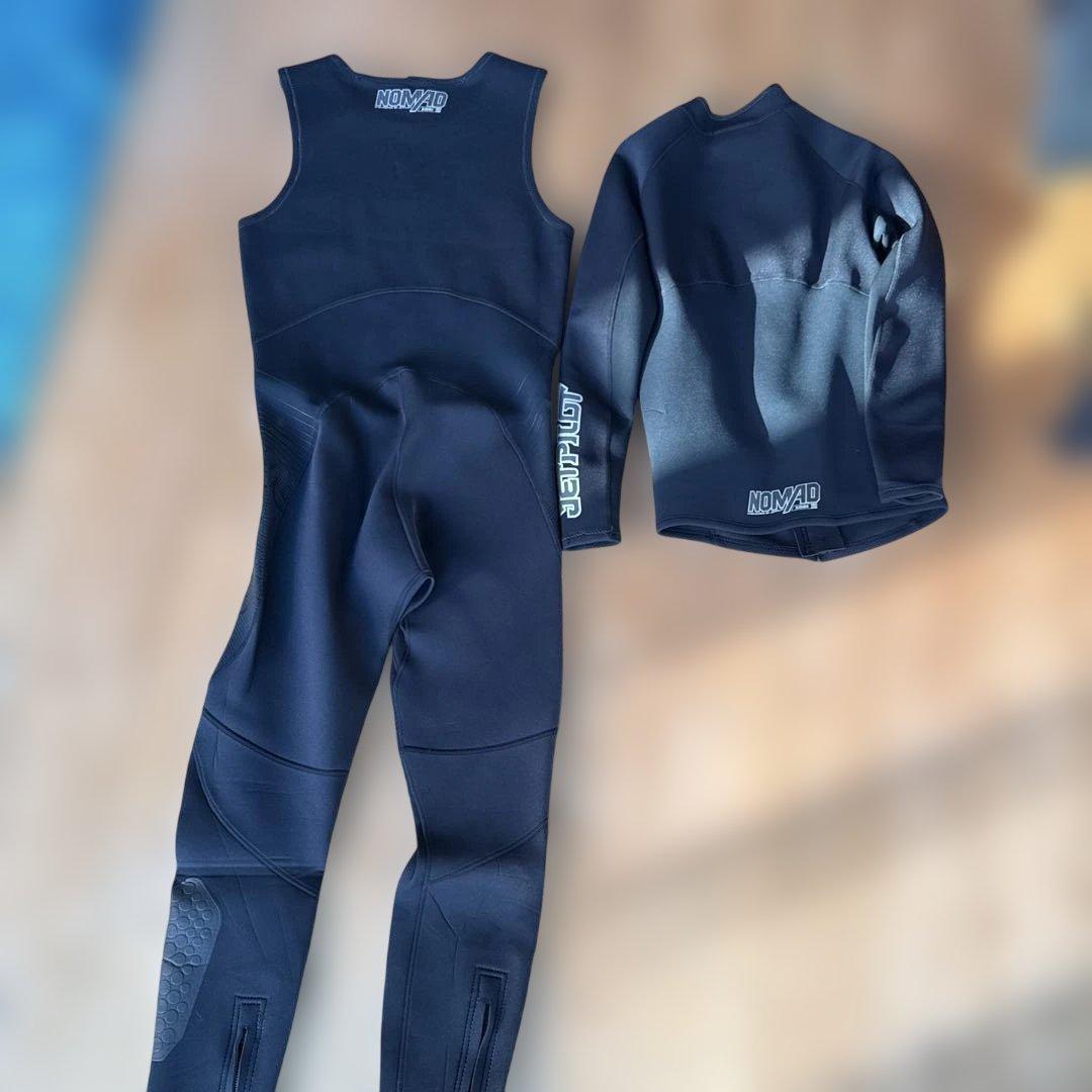 JET PILOT ブラックウェットスーツ + ジャケットMENS XL