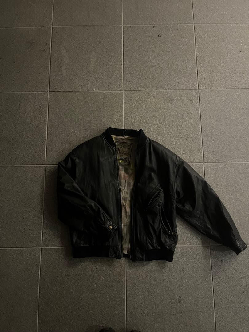 vintage ma-1 フライトジャケット　レザー