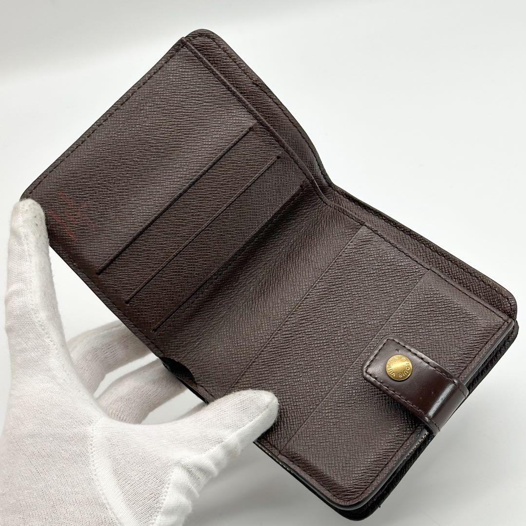 ルイヴィトン コンパクトジップ ダミエ 二つ折り ミニ スモール