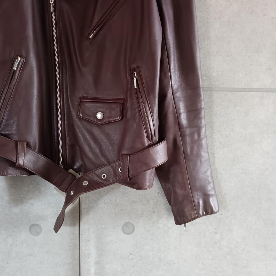 BURBERRY BLACK LABELライダースジケット 牛革 X2775