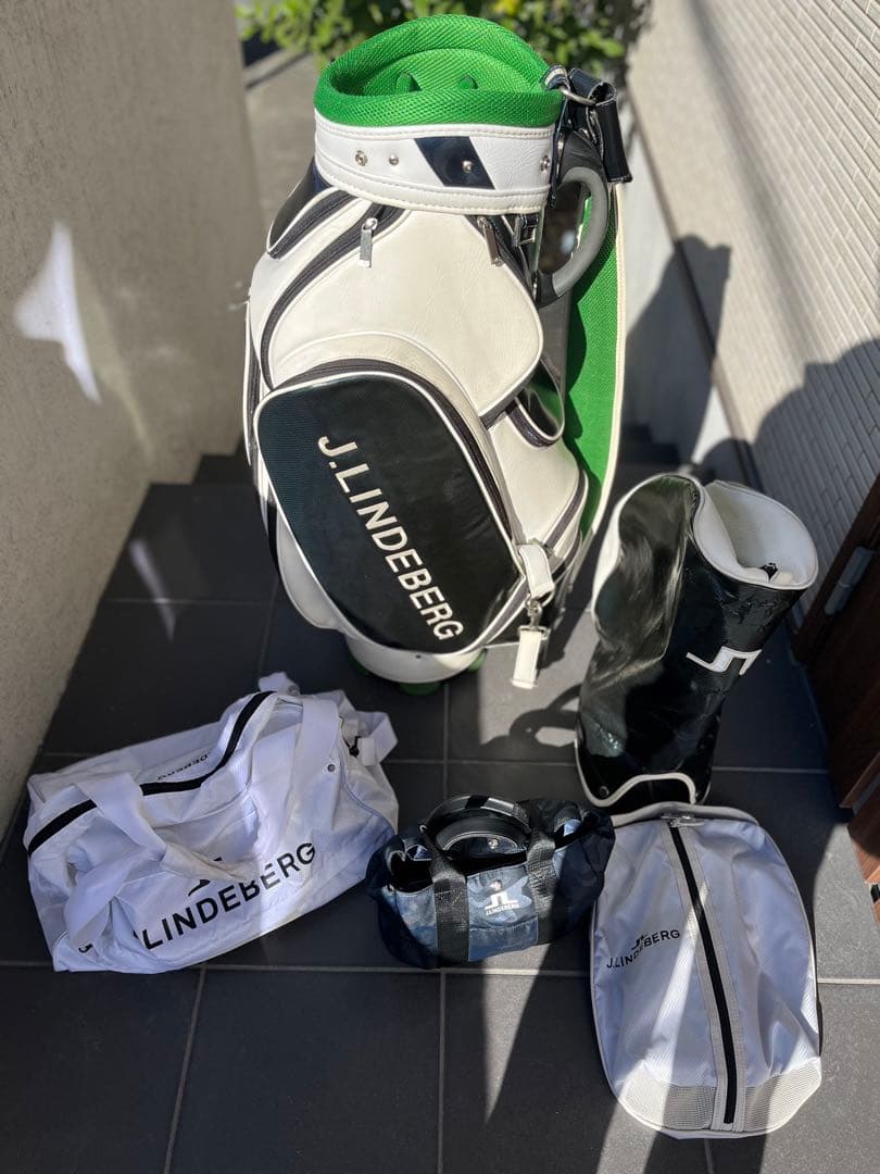 J.リンドバーグ　ゴルフキャディバッグセット　ボールポーチ追加