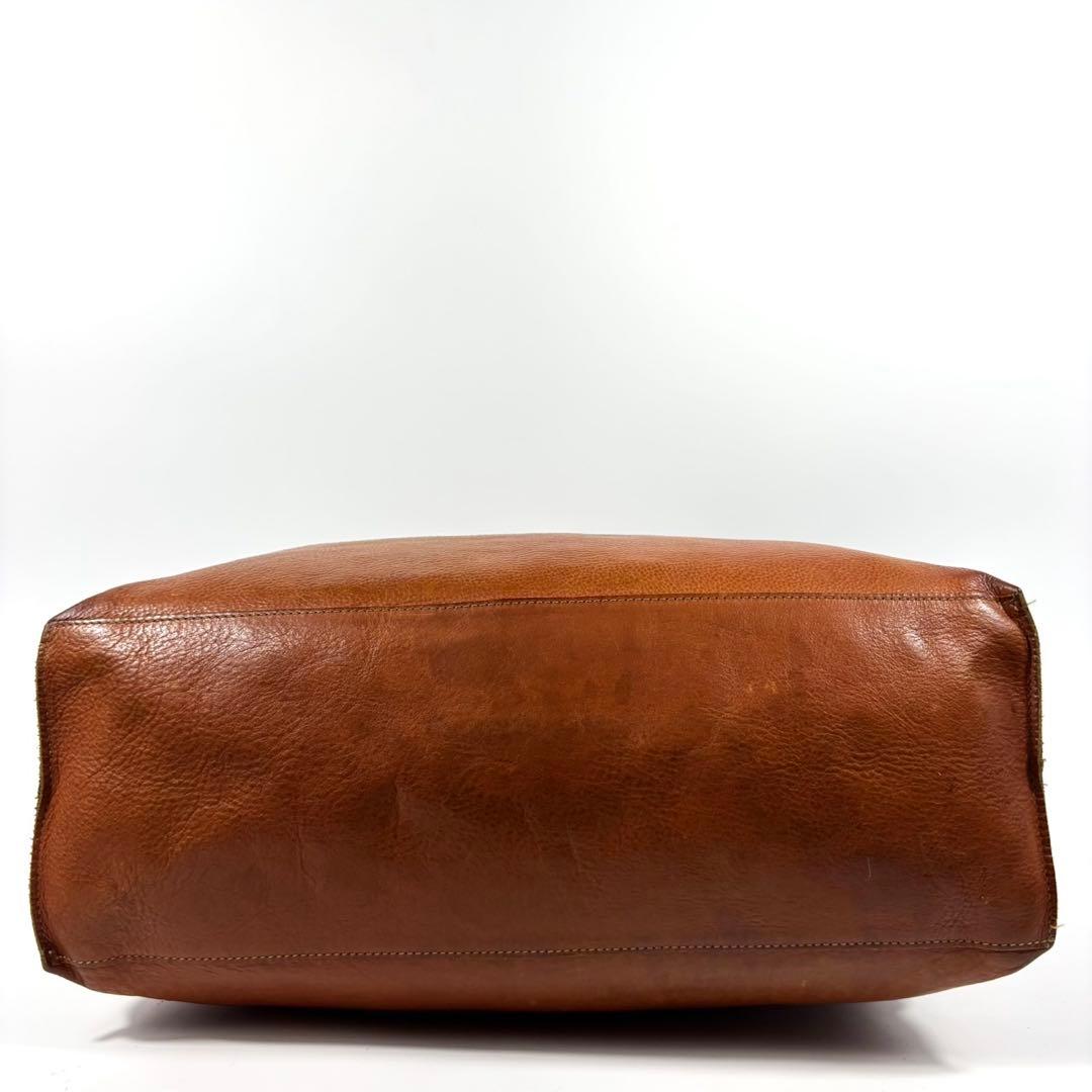 ✨希少 美品✨イルビゾンテ トートバッグ A4可 レザー ヤキヌメ ブラウン 茶