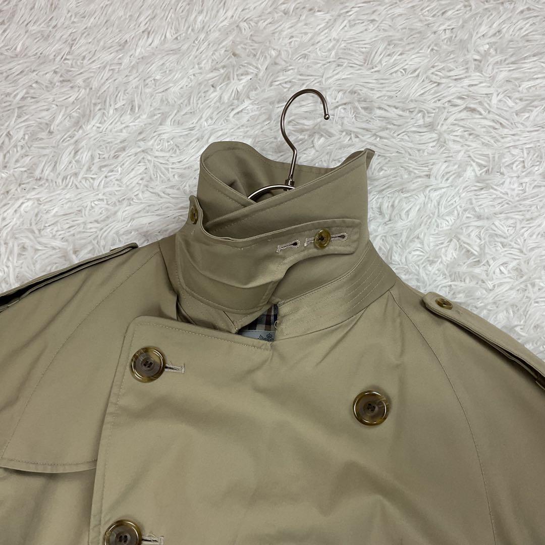 大きいサイズ✨L✨アクアスキュータム　トレンチコート　Aqua5　ベージュ　英国