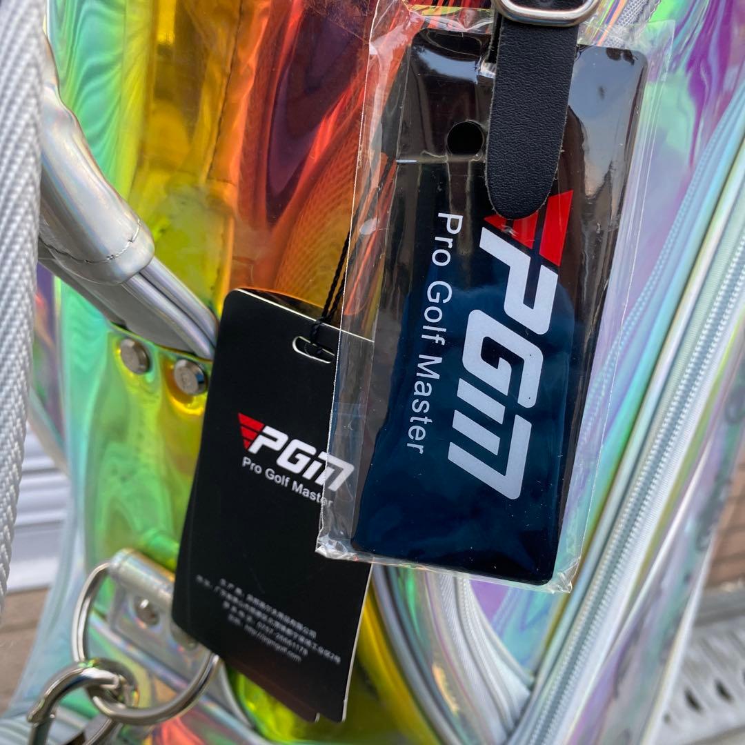 Mn様の専用ページ 新品未使用　虹色 透明ゴルフバッグ