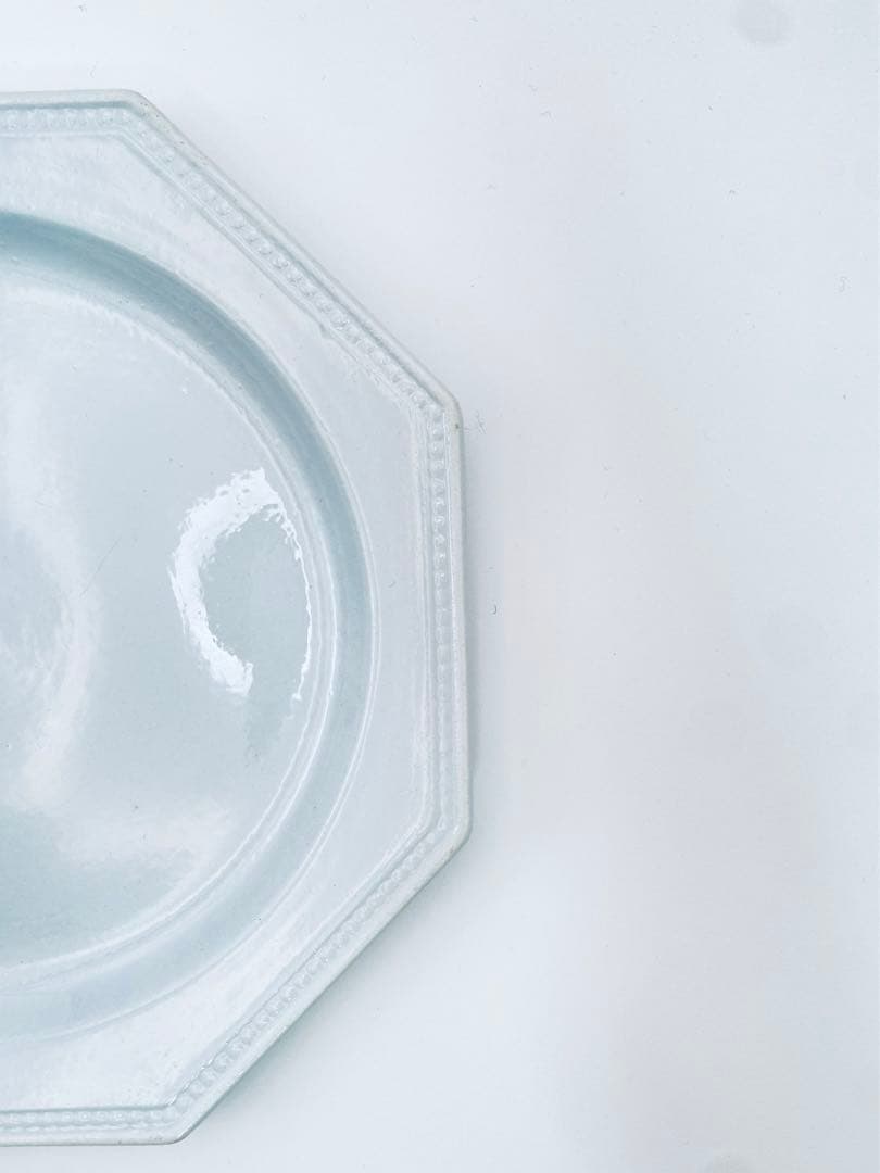 美品！クレイユモントロー　オクトゴナルプレート　平皿　フランスアンティーク