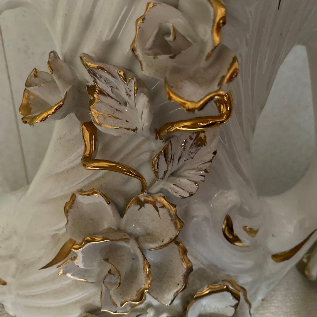 Demain スワン型花瓶 ホワイトさ/約71cm