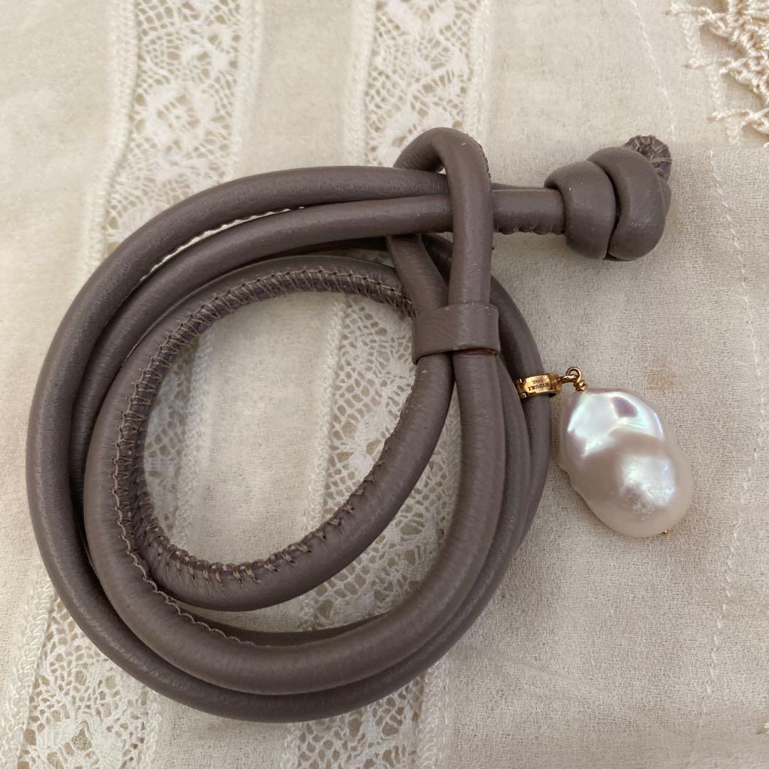 ロンハーマン購入　MIZUKI レザーブレスレット　トープ