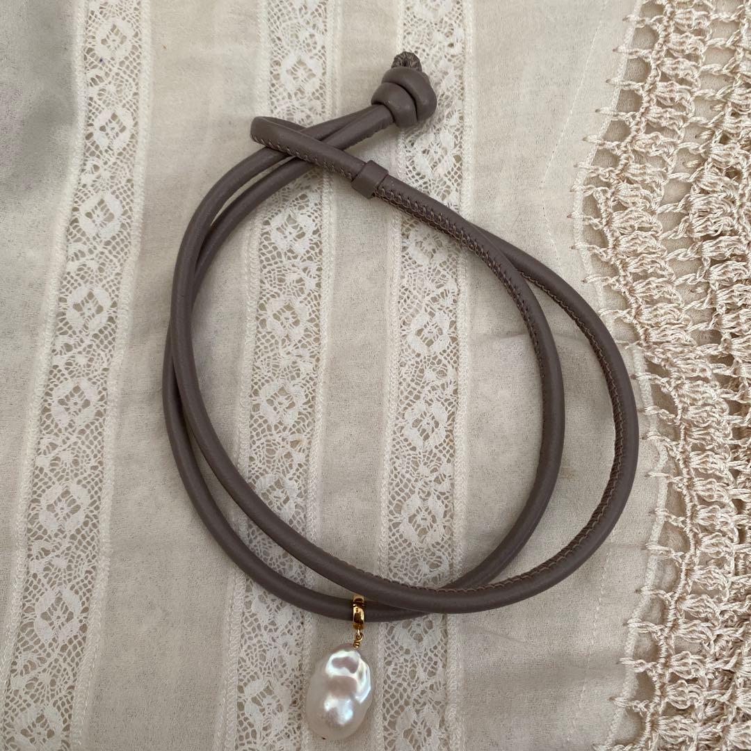 ロンハーマン購入　MIZUKI レザーブレスレット　トープ