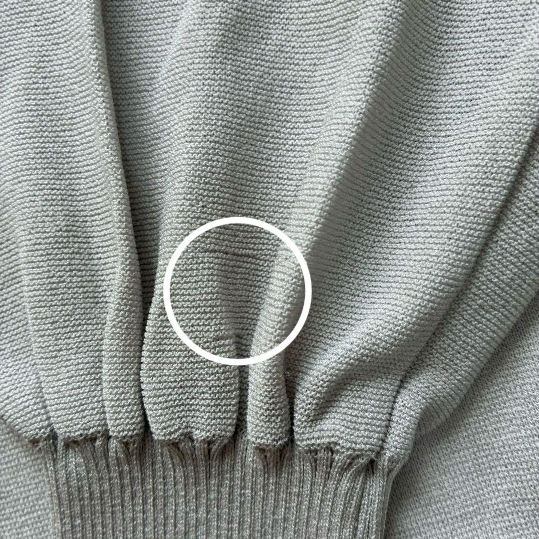 美品✨エムズグレイシー 22年モデル フリル ニット ボウタイ リボン グレー