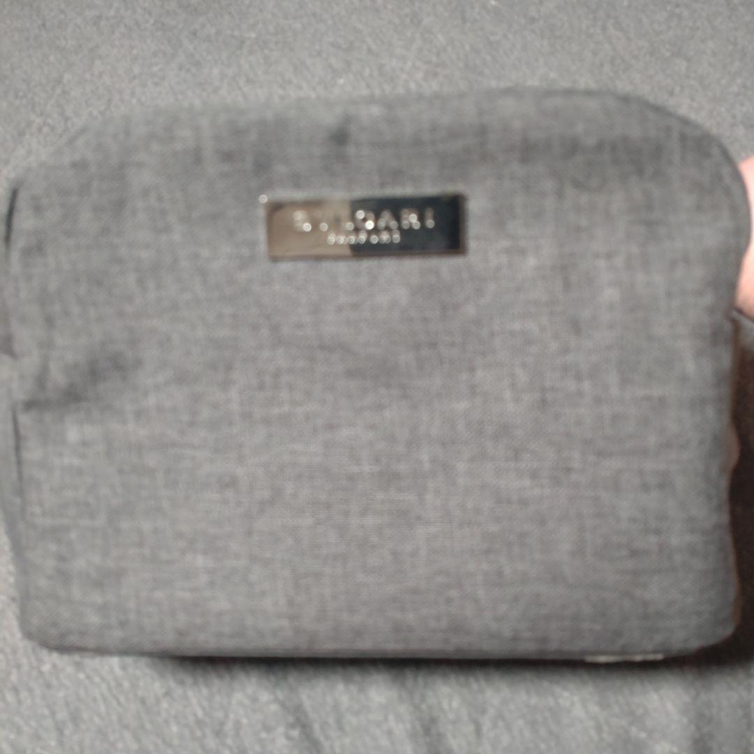BVLGARI トラベルポーチ グレー