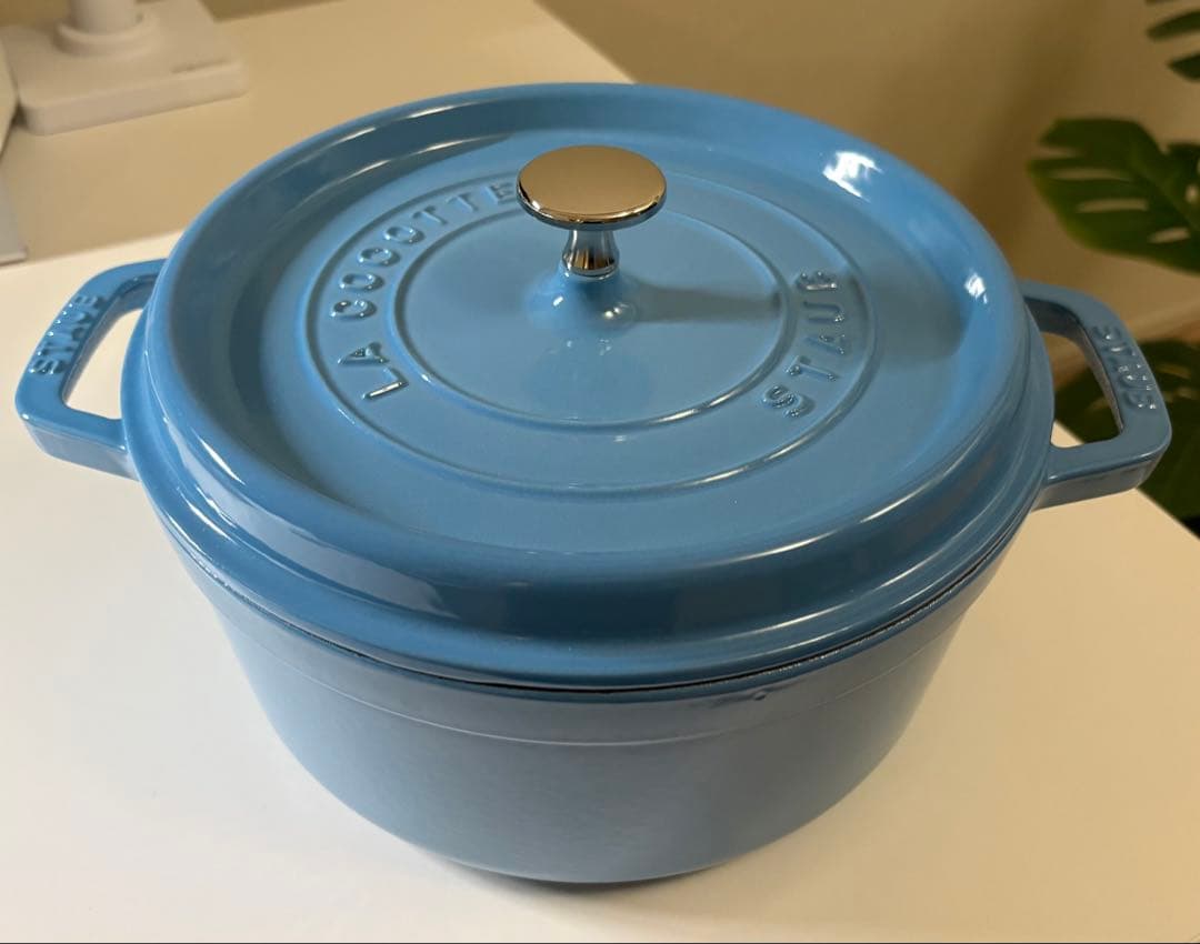 STAUB 24cm ピコココット ラウンド 中古