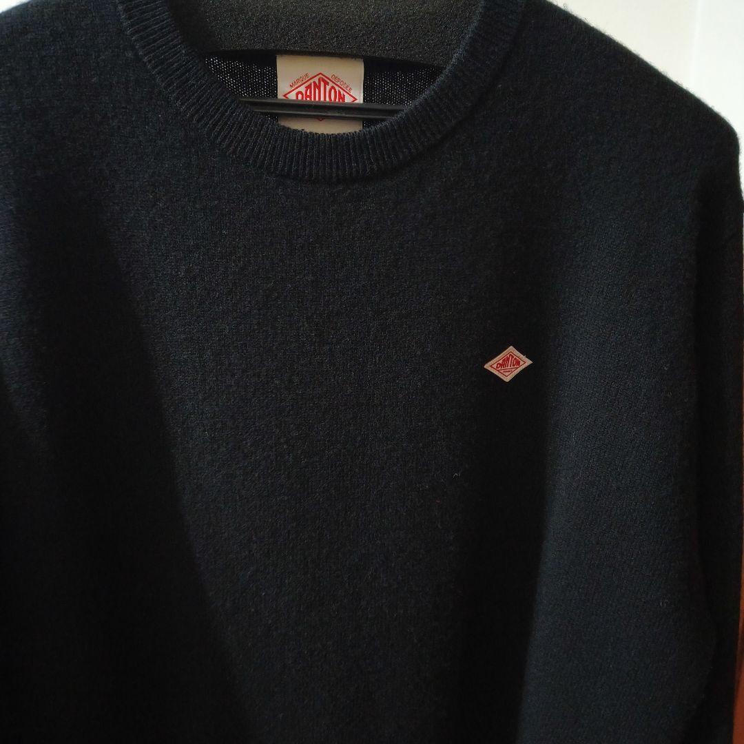 DANTON レディース ラムウール クルーネックニット