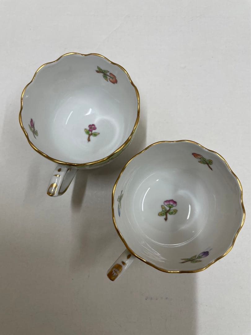 ヘレンド ヴィクトリア ブーケ コーヒーポット シュガーポット