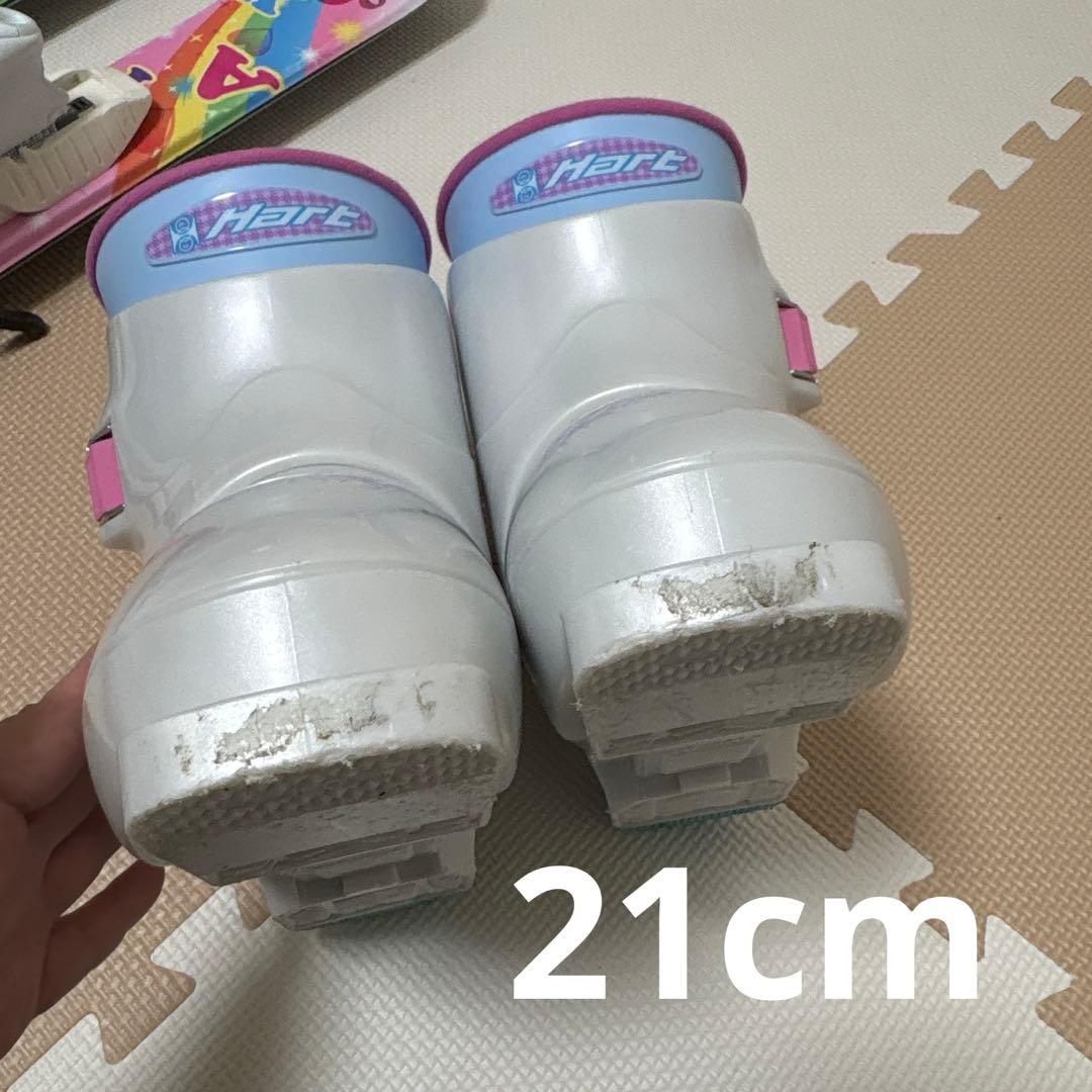 KAZAMA スキーセット106cm ROCKER ストック80cm ブーツ2足