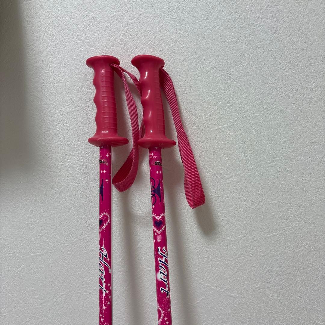 KAZAMA スキーセット106cm ROCKER ストック80cm ブーツ2足