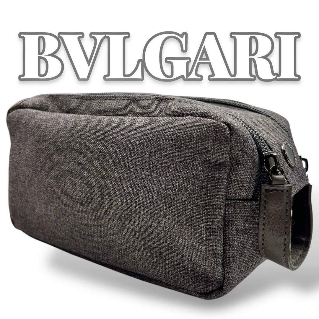 BVLGARI ダブルファスナー ポーチ メンズ 7867