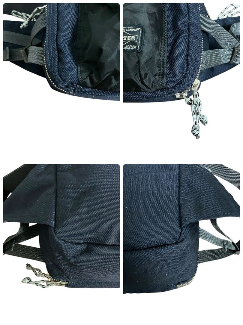 未使用級✨ポーター ボディバッグ HYPE ウエストバッグ ネイビー ナイロン