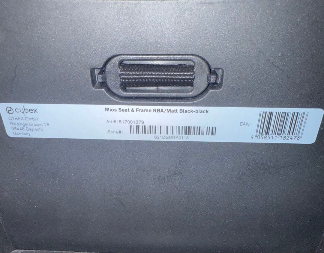 サイベックス ミオスcybex mios ブラックフレーム