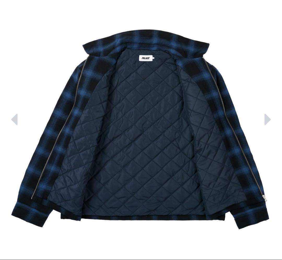 トップス palace skateboards zip up shirt navy