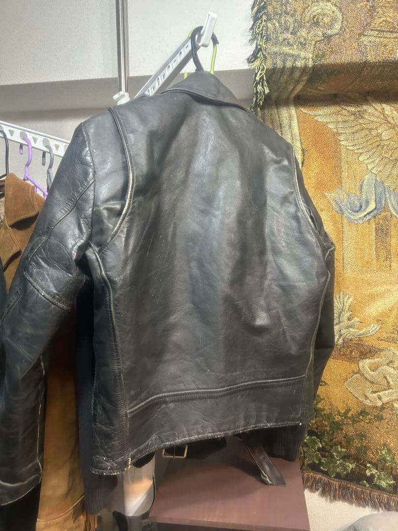 シ*ン様 60~70s Sears ダブルレザージャケット