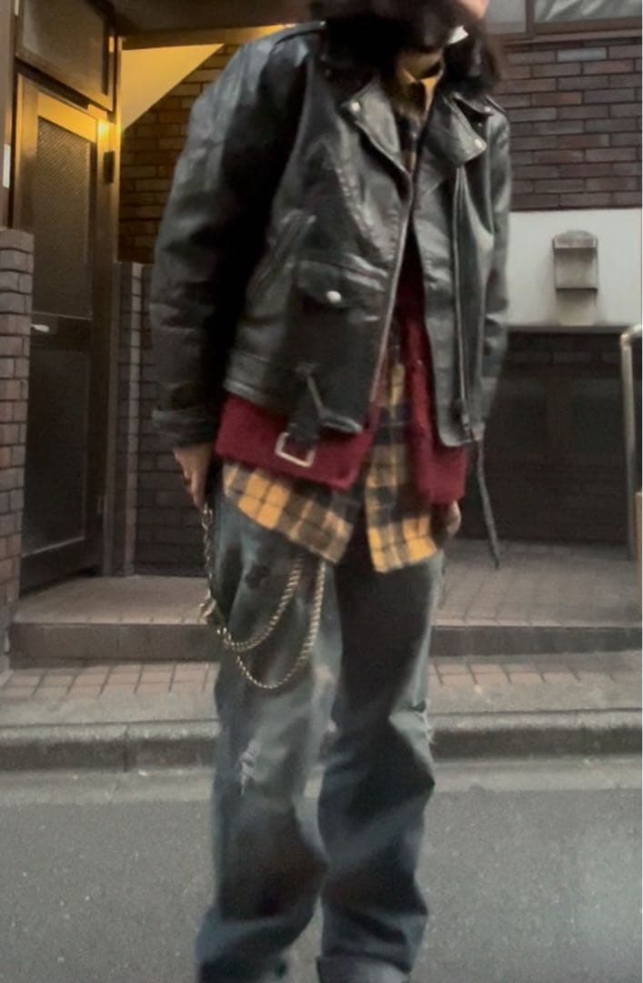 シ*ン様 60~70s Sears ダブルレザージャケット