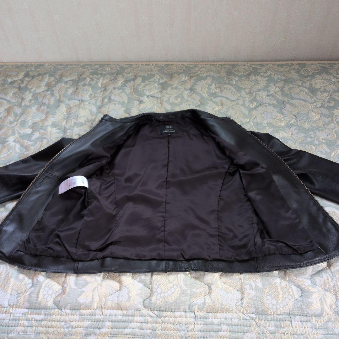 23区 黒レザージャケット 38