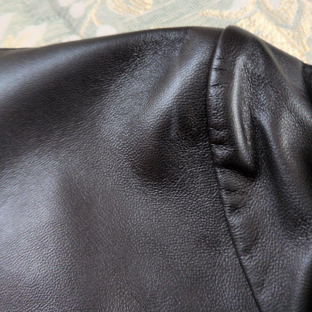 23区 黒レザージャケット 38