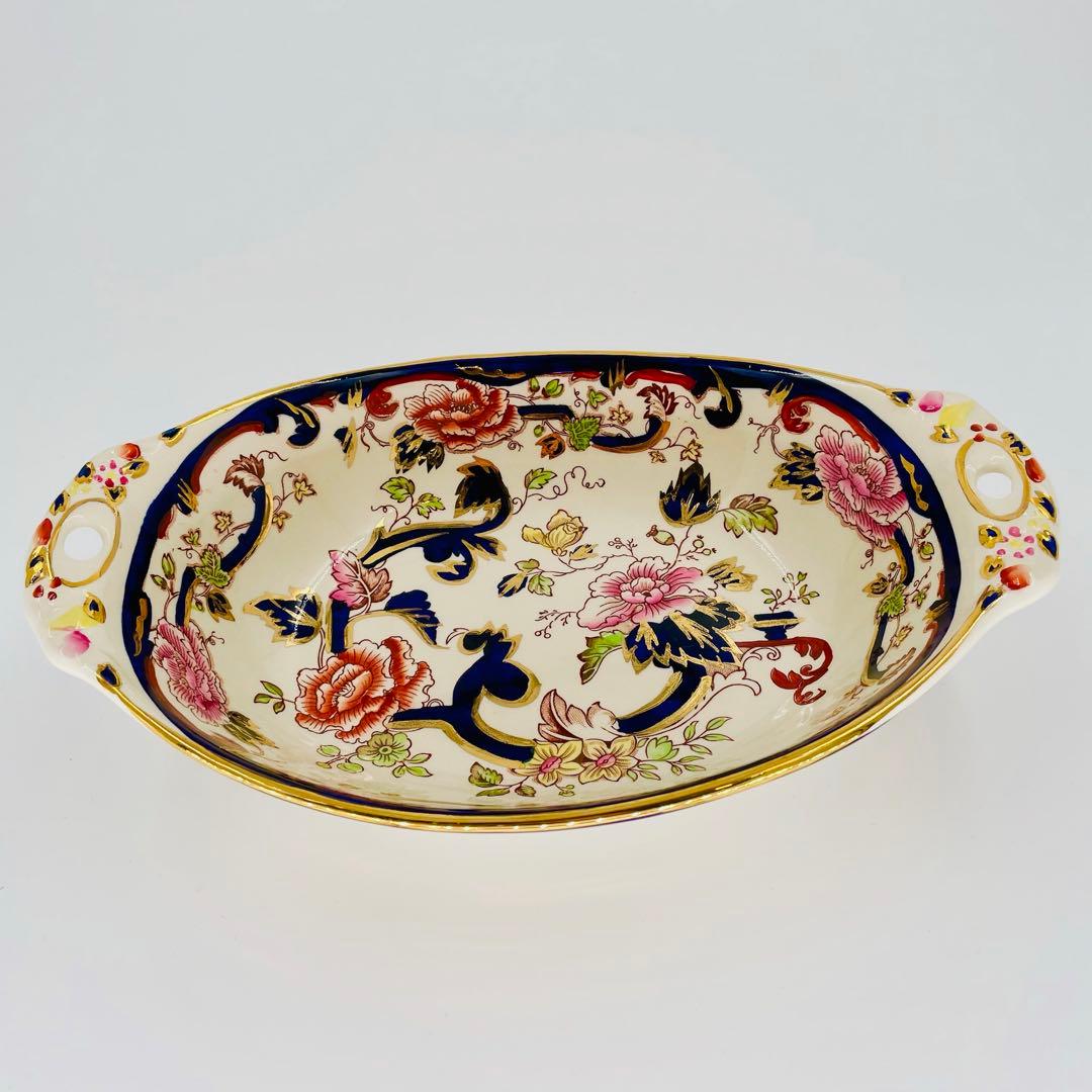 メイソンズ ブルーマンダレイ オーバルボウル 3点